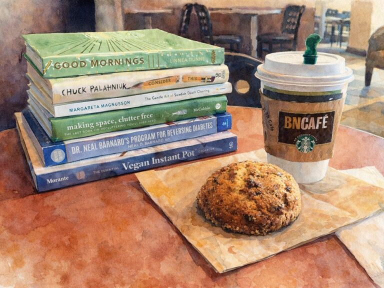 Barnes and Noble Bookstore, coffee and books