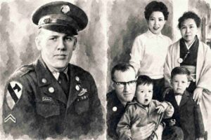photo of dad and family