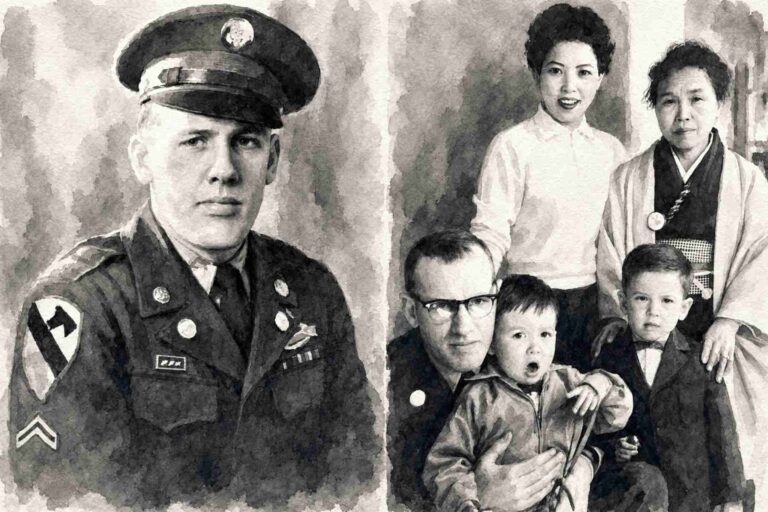 photo of dad and family